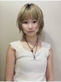 【arteHAIR】ウルフ/顔周りレイヤー/ハイトーンブロンド
