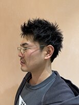 トリコ アヴェダ ららテラス北綾瀬(tricot AVEDA) スパイキーショート/メンズヘア/黒髪ショート/刈り上げ/北綾瀬
