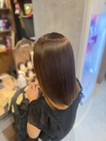 アトリエナガノツー 千葉富士見店(atelier nagano 2) 改質改善メテオストレート×ベージュブラウン【千葉/千葉中央】