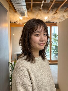 ホロル(horol) シースルーバングのレイヤーミディ
