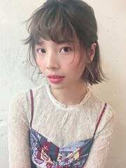 【田中　智大】　外国人風切りっぱなしボブ×簡単アレンジ