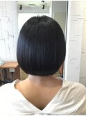 お手入れ楽チン☆小顔ボブ☆暗めカラー