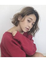 アトレ コウベ(Attrait KOBE)&nbsp;【Attrait】切りっぱなしボブ/ミルクティーカラー