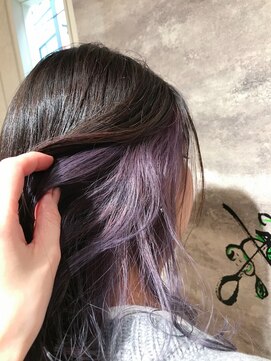 ヘアー ブランコ(hair Blanco) 全体カラー＆インナーカラーラベンダー