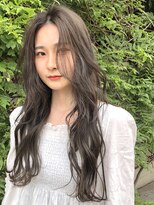韓国人風カット×透明感カラー×グレージュ