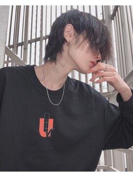 シン(syn) 前下がりマッシュウルフ