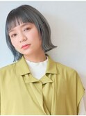 カジュアルぱつっとボブ