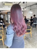 ピンクのグラデーションカラー