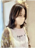 美髪ヘア/大人かわいい/レイヤーボブ/白髪ぼかし/渋谷駅