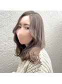 韓国風ミディアム×グレージュ