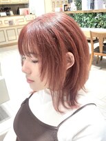 アルクバイネオリーブ 荻窪店(arc by neolive)&nbsp;丸みウルフ×コーラルピンクオレンジ☆