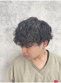 メンズ/波巻きパーマ/パーマ/マッシュ