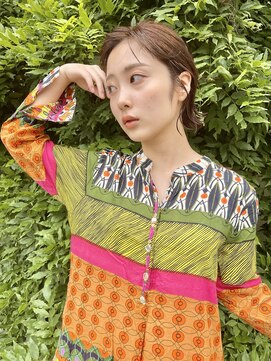 ラパンセノアール(LA PENSEE NOIR) ベージュカラー×ボブ