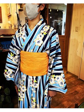 ハウオリ ヘアーワークス(Hauoli hair works) 編み込み×浴衣、お祭りアレンジ