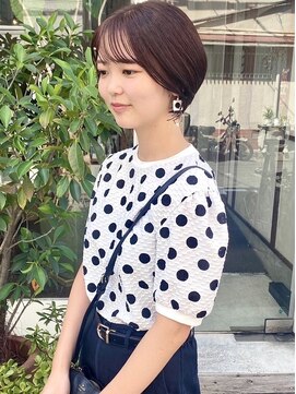 モク 大阪梅田店(MOK) 【レディースショート】丸みボブ