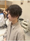 【LOVEST服部】緩めツイスパセンターパート/ダークアッシュ