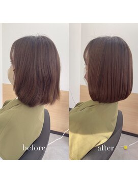リアン 四条大宮店(Lien) 縮毛矯正+髪質改善トリートメント+カット(リタッチ可)