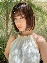 オブヘアー オモテサンドウ(Of HAIR OMOTESANDo) お洒落内巻きボブ/インナーカラー/顔まわりレイヤー