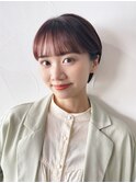 ミルクティーピンクフレンチカジュアルニュアンスカラー_9989