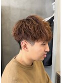 大分メンズカットカラーツーブロック刈り上げマッシュレイヤー