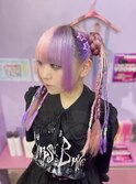ヘアセット / お団子ツイン / 付けブレイズ
