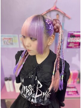 トミー(TOMMY) ヘアセット / お団子ツイン / 付けブレイズ