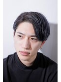 ナチュラルセンターパート大人ビジネス耳掛け七三