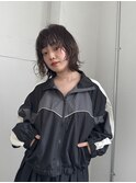 無造作パーマ+レイヤーボブ
