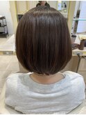 30代40代50代ナチュラルボブダークブラウンボブ大人ショートボブ