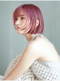 ボブ美髪前髪カット顔周りレイヤー_F0217