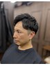 【仕事の合間にリフレッシュ】男前カット+シャンプー＋無料マッサージ付