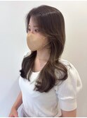 韓国ヘア/顔まわり/韓国レイヤー/前髪カット/小顔/韓国風