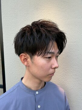 インク(inc) メンズ刈り上げアップバングセンターパート