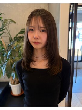 ラヴィズム 松崎店(LUVISM) 韓国/顔周りレイヤー/おくれ毛/ベージュ/ダブルカラー/東区/松崎