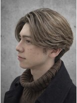 ZER01 barber/lounge 「メンズカット/縮毛矯正 /白髪ぼかし」【3/12OPEN(予定)】 ハイライト 外国人ヘア センターパート