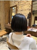 ボブ×縮毛矯正