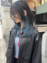 ラ キング(LA KING) 着物ヘア/大人ガーリー/ダークアッシュ/似合わせカット/栄