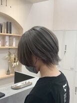 ユウル 横浜(juhl.) ダークグレージュダークアッシュブリーチダブルカラー横浜横浜駅