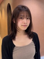サボ 栄店(sabo) 顔まわりレイヤーカット × 透明感ブラウン