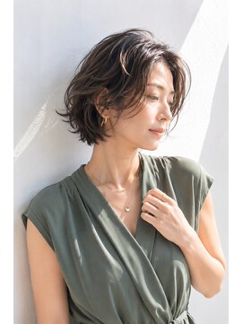 アッシュ 学芸大学店(Ash) ショートボブ/大人女性/グレージュ/髪質改善/白髪ぼかし