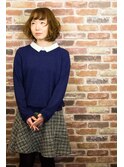 ボブ◆ほぐれるカールとボリューム感で触れたくなる柔らかさ◆