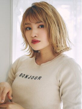 リヴ ヘアーサロン(LiV HAIR SALON) お洒落ミディ×くせ毛風スタイル
