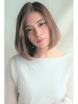 ノンダメージサロン ステラバイボヌール(Stella by Bonheur) 【川西能勢口】大人ナチュラル☆シンプルボブ