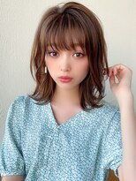 アフロート ディル(AFLOAT D'L) 小顔 ミディアムレイヤー 大人かわいい 20代30代40代