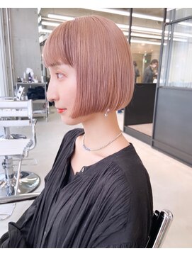 アンドスタイル(&style) ピンクベージュミニボブ　天神大名