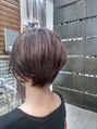 ヌードカラー(NUDE COLOR)&nbsp;ショートボブグレージュハイライト