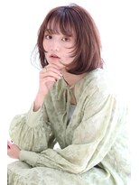 ヘアリゾート ラグーン(hair+resort lagoon) 内巻きボブウルフ/ココアベージュ/イルミナカラー/20代30代40代