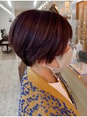 大人ハイライト×パープルブラウン
