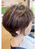 丸みショートヘア