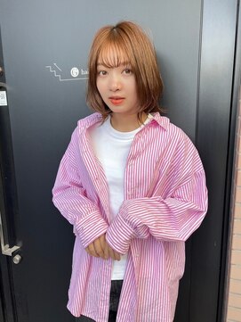 ガリカ 蔵前(Gallica) 【竹之内蔵人】フェミニンミディ/くびれボブ/透明感ブラウン